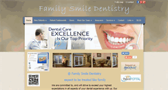 Desktop Screenshot of familysmiledentistry.com